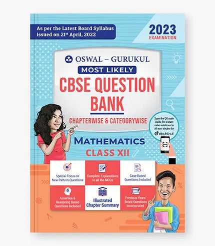 Oswal - Gurukul Mathematics Most Likely Question Bank : CBSE Class 12 for 2023 Exam