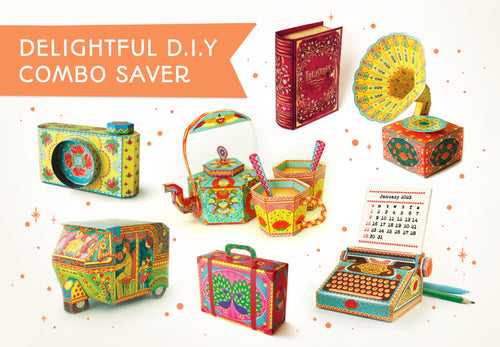 Delightful DIY Combo Saver set of 7 Best-selling DIY Paper Craft Kits