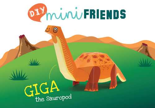 Mini Sauropod DIY Dinosaur Paper Craft Kit