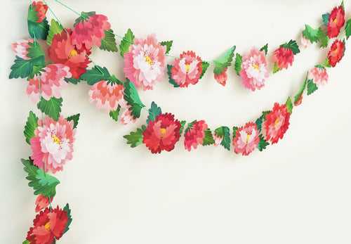 Forever Flowers Premium Paper Bunting