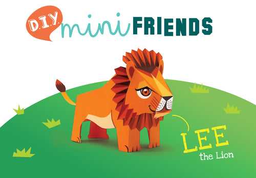 Mini Lion DIY Animal Paper Craft Kit