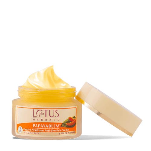 Lotus Herbals PAPAYA BLEM Papaya-n-Saffron Anti-Blemish Cream