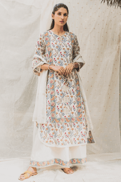 <b>TASHA</b> <br> Bright Printed Kurta Set