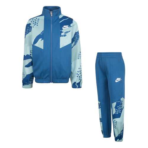 Nike Blue Camo Full-Zip And Joggers Set