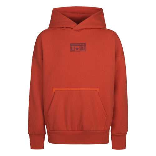 Converse Red Relaxed Fleece Pullover Hoodie