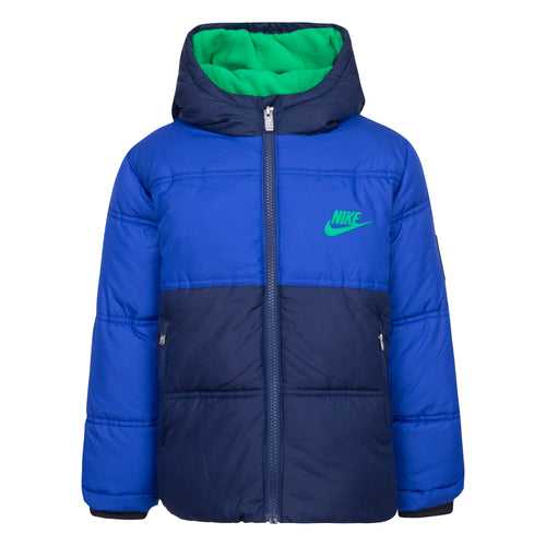 Nike Blue Colorblocked Puffer Jacket