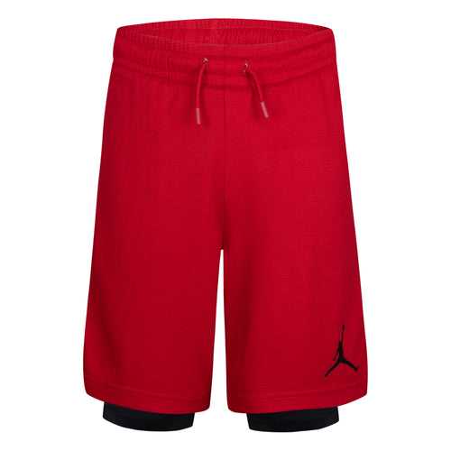 Jordan red training shorts