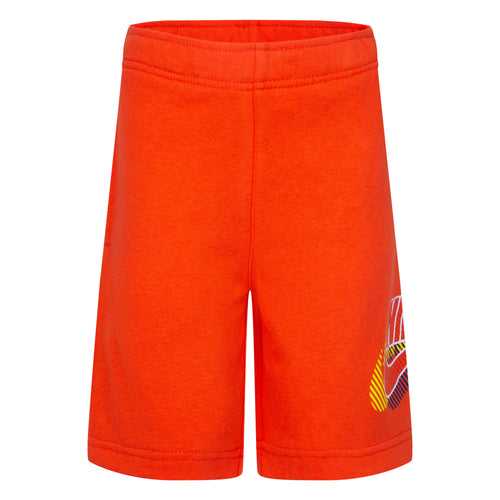 Nike red active joy french terry shorts