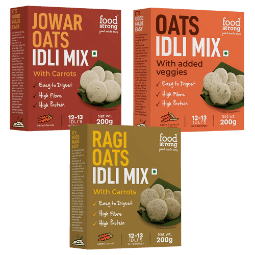 Idli Mix Combo (Oats, Jowar & Ragi) | 200G X 3