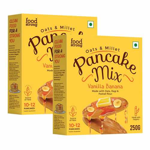 Oats & Millet Pancake Mix (Vanilla Banana) (2 x 250g)