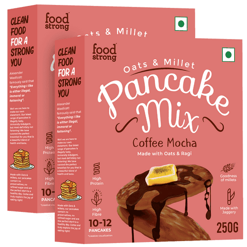 Oats & Millet Pancake Mix (Coffee Mocha) (2 x 250g)