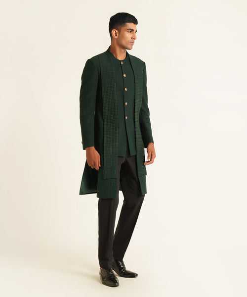 Hybrid Embroidered Sherwani