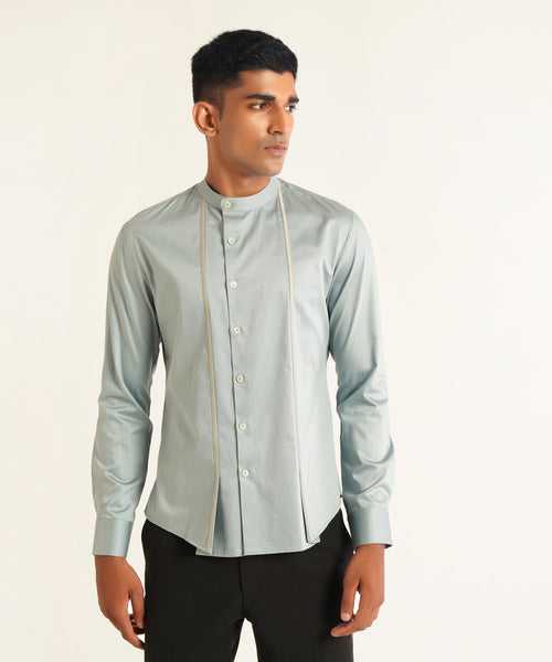 Off Centre Placket  Shirt