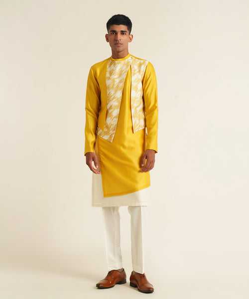 Embroidered Hybrid Kurta Set