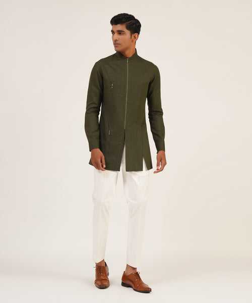 Zipper Short Kurta