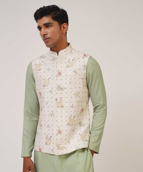 Multi color Embroidered Jawahar Jacket
