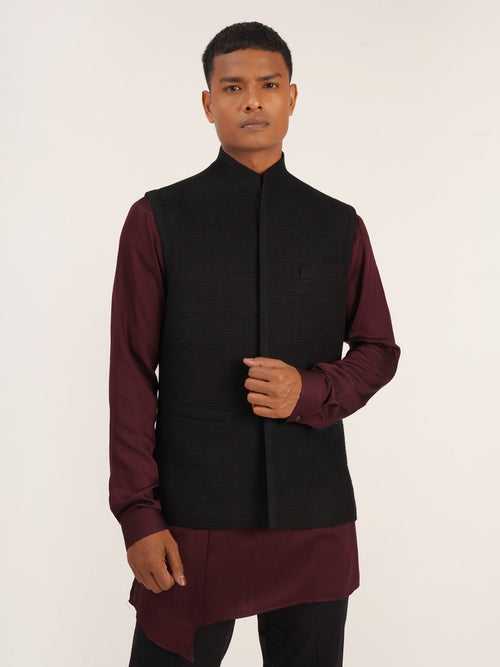 Pintucked Jawahar Jacket