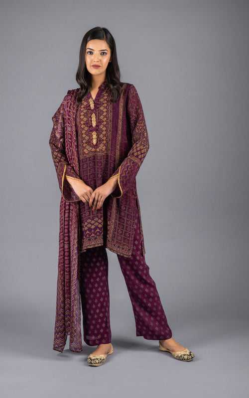 Ayna Crepe Suit Set With Dupatta
