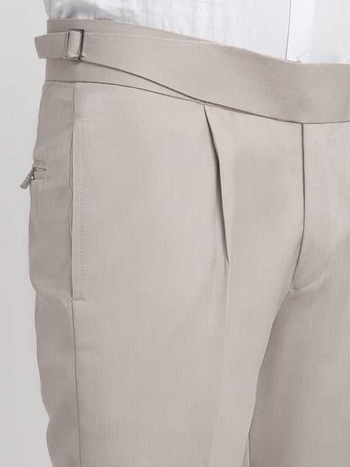 Italian Style Formal Gurkha Pant-Beige