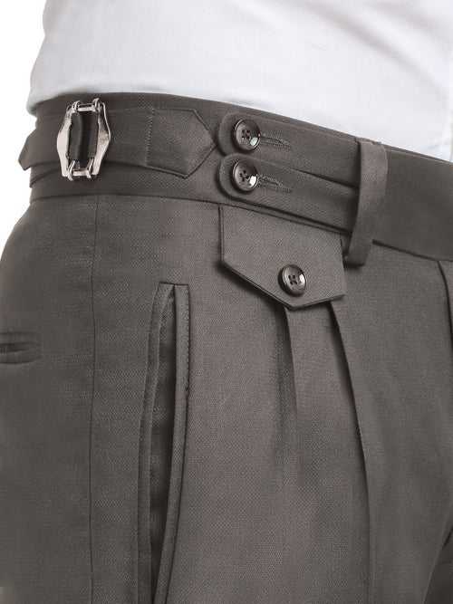 Italian Style Formal Gurkha Pant-Brown