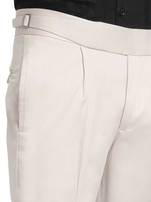 Italian Style Formal Gurkha Pant-Cream