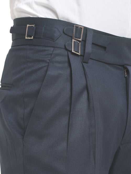 Italian Style Formal Gurkha Pant-LightBlue