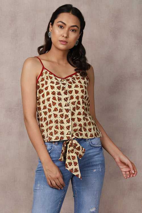 Knotted Leaf Crop Top