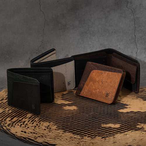 Evaan Men's Bi-Fold Cork Wallet