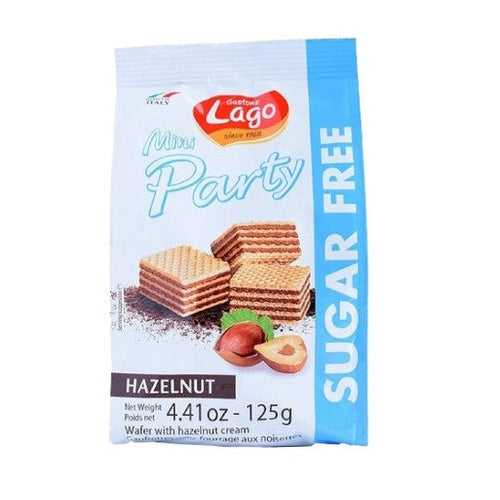 Lago Mini Party Wafers (Sugar Free) Hazelnut Cream