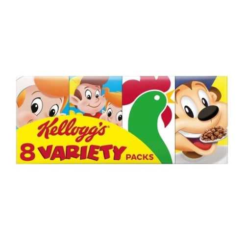 Kelloggs 8 Variety Packs Mini Cereal Boxes