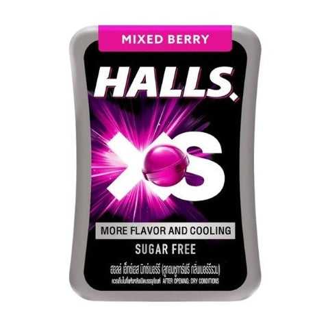 Halls XS Sugar Free - Mixed Berry Mints Pack