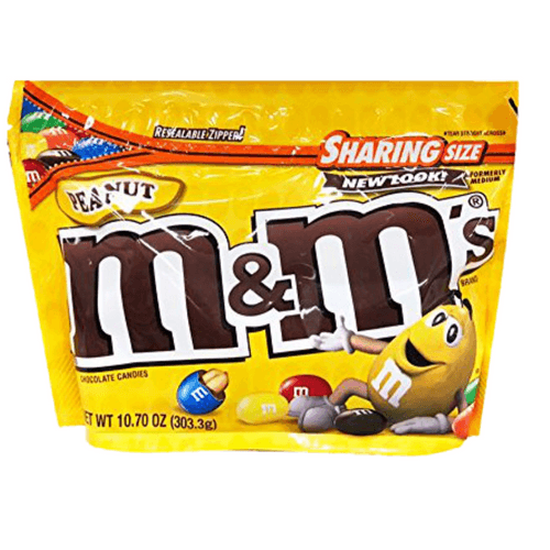 M&Ms Peanut Chocolate Candies Sharing Size Pouch