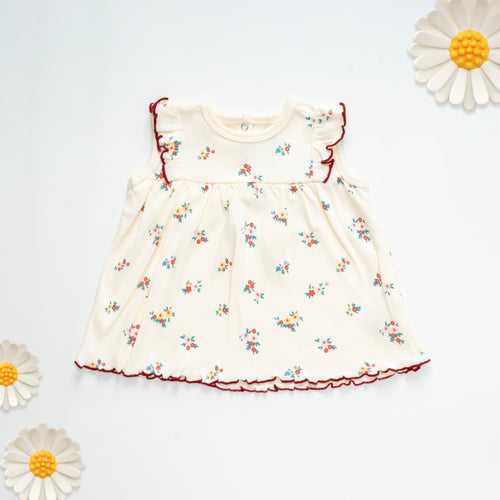Dr.Leo Kidswear Frill Sleeveless Dress - Floral Print
