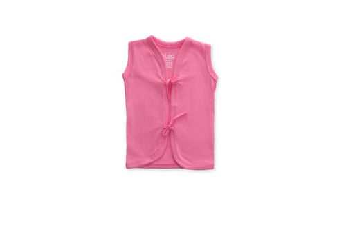 dr.Leo kidswear sleeveless front knot jabala - Dark pink
