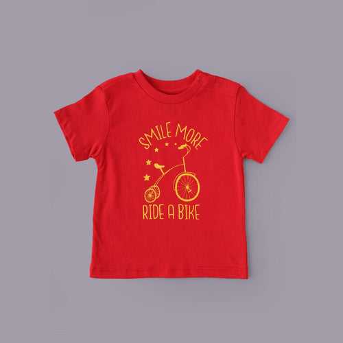 drLeo Halfsleeve T shirt Smile More Ride Print - Red