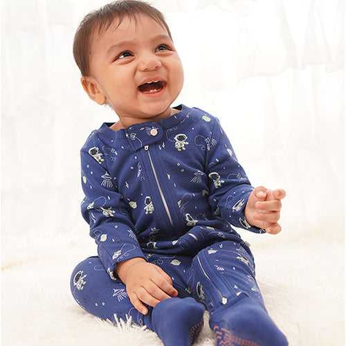 Baby Organic Cotton Sleepsuit - Galaxy