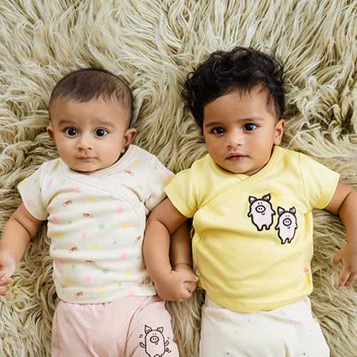 Baby Organic Cotton T-shirts - Friendly Squad - Pack of 2