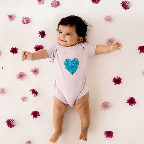 Baby Organic Cotton Bodysuit - Warm My Heart