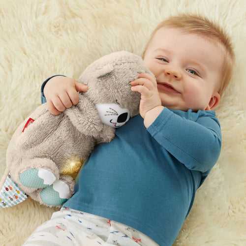 SereneHeart®️ Enchanting Breathing Teddy Bear Plush Toy - Teddy with a Heart