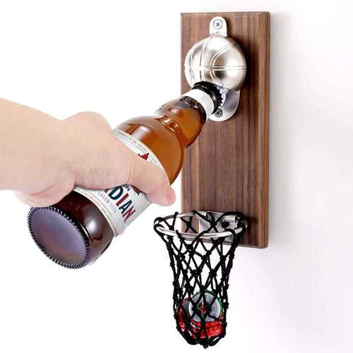 Basketball Bottle Opener - Coolest Wall Mount Beer Bottle Opener