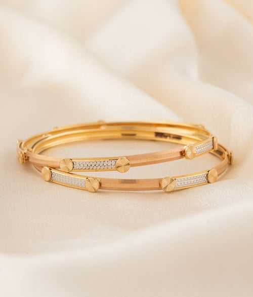 Araaya Gold Bangles (Set of 2)