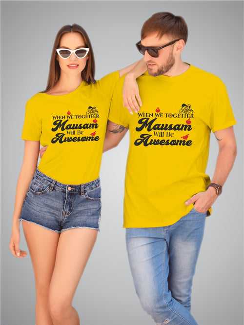 Mausam will be awesome couple t-shirts