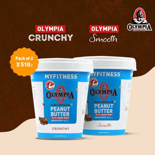 Olympia High Protein Peanut Butter Combo : Smooth & Crunchy