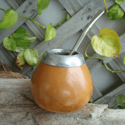 Maté Gourd Traditional Set with Top Rim