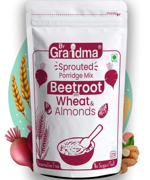 Wheat and Beetroot with Almonds Porridge Mix
