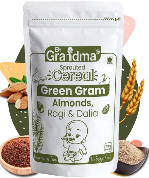 Ragi, Green Gram, Dalia with Almonds Porridge Mix