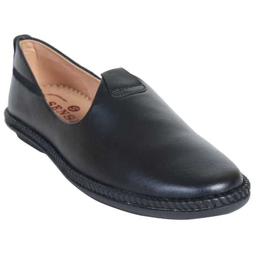 Kolapuri Centre Men's Ethnic Occasual Black Jutti Shoe