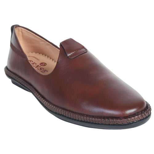 Kolapuri Centre Men's Ethnic Occasual Brown Jutti Shoe