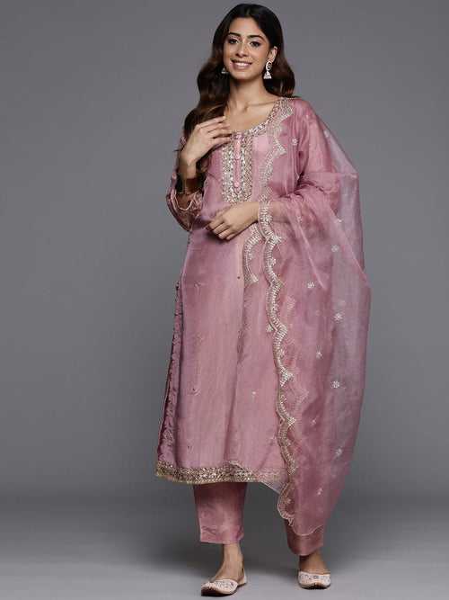 Varanga Women Beads And Sequins Embellished Kurta Paired With Bottom And Dupatta