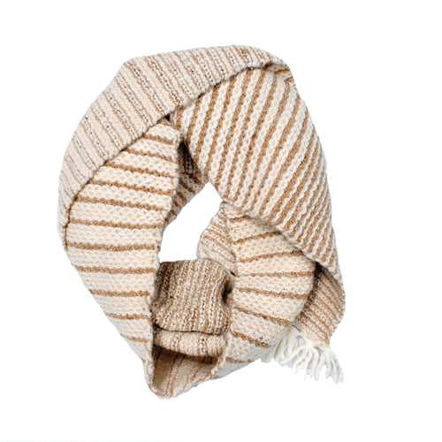 Wool and Nettle Striped Muffler